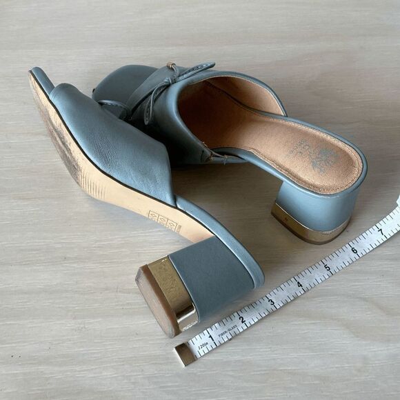 Good Choice New York Powder Blue Adison Block Heel Mules Size 7 - Picture 11 of 12